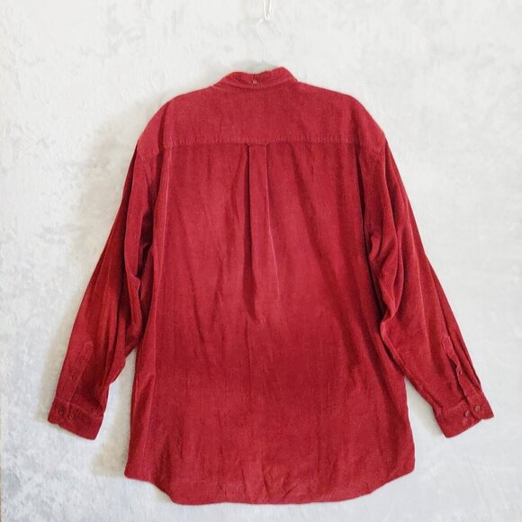 Vintage Nordstrom corduroy shirt mens XXL button down cotton hipster dad career - Picture 2 of 16